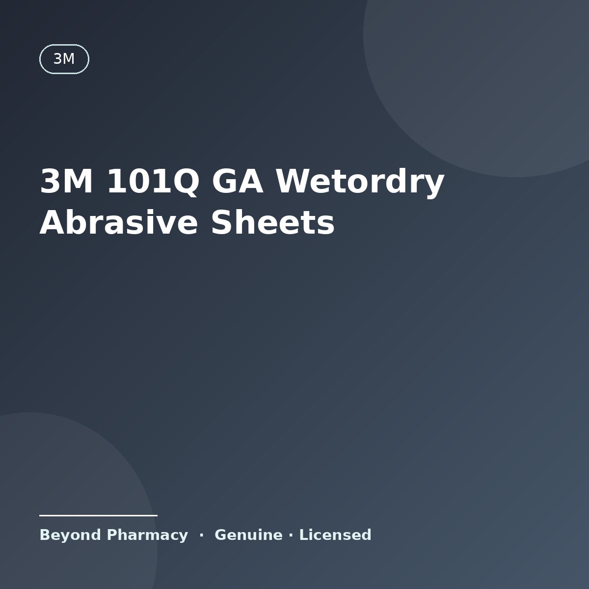 3M 101Q GA Wetordry Abrasive Sheets – 3M