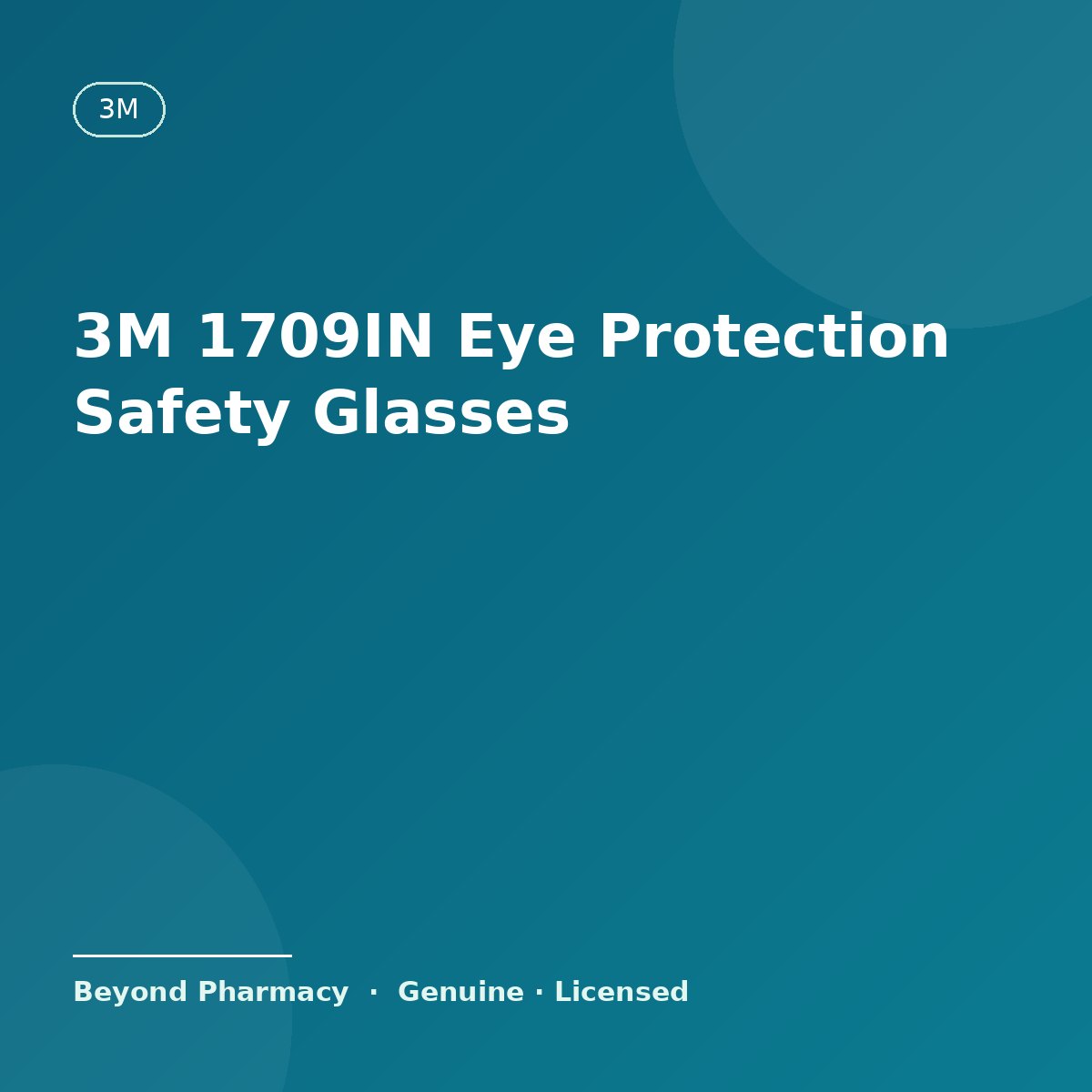 3M 1709IN Eye Protection Safety Glasses – 3M medical product