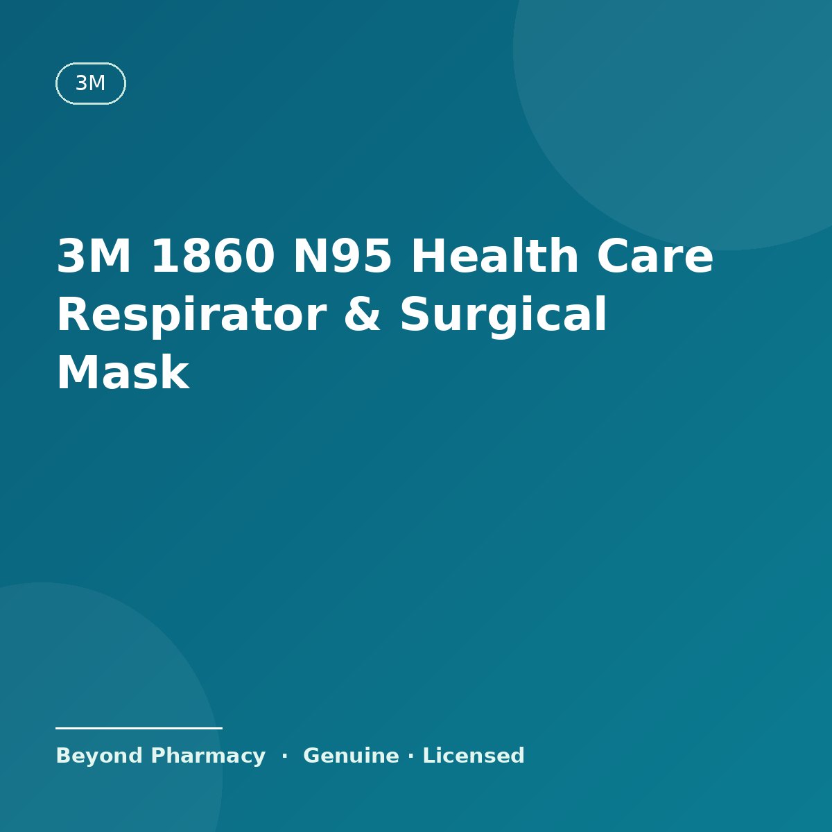 3M 1860 N95 Health Care Particulate Respirator & Surgical Mask (Box of 20) – 3M