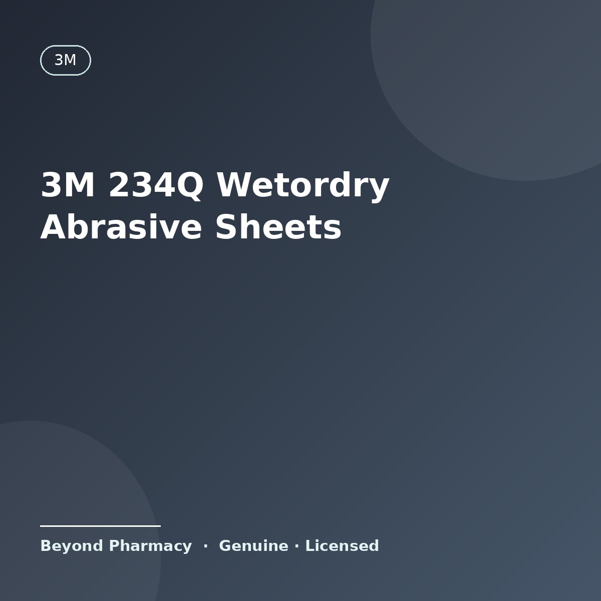 3M 234Q Wetordry Abrasive Sheets – 3M