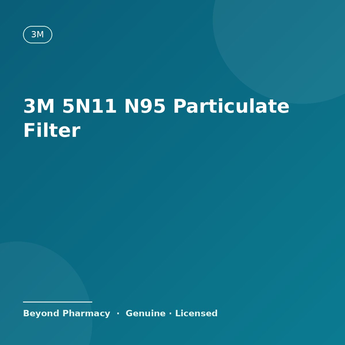 3M 5N11 N95 Particulate Filter (Pair) – 3M medical product