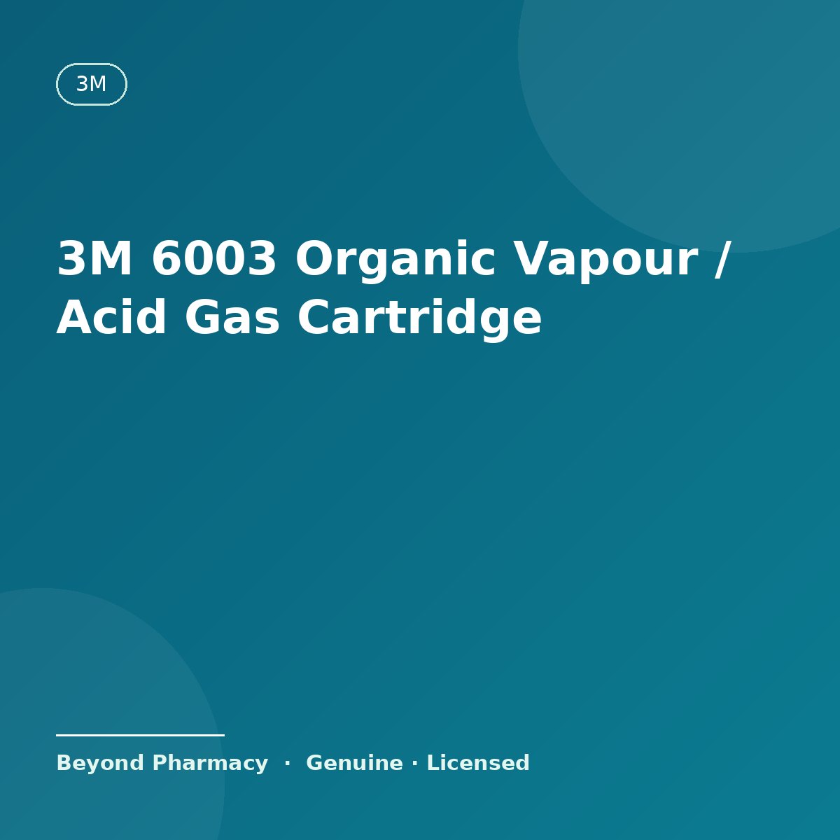 3M 6003 Organic Vapour / Acid Gas Cartridge (Pair) – 3M medical product