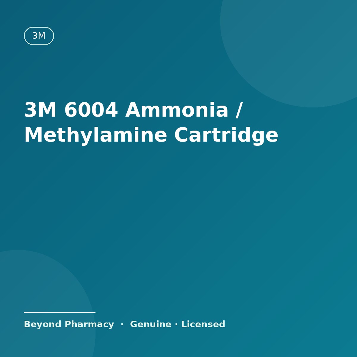 3M 6004 Ammonia / Methylamine Cartridge (Pair) – 3M medical product