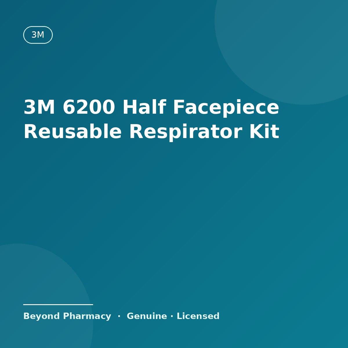 3M 6200 Half Facepiece Reusable Respirator (with Cartridges & Filters) – 3M medical product