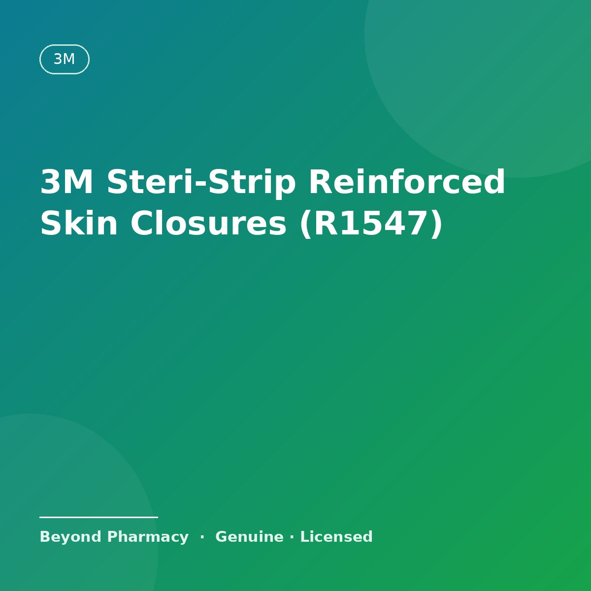 3M Steri-Strip Reinforced Adhesive Skin Closures R1547 (12mm x 100mm) – 3M