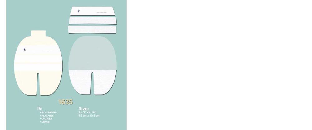 3M Tegaderm I.V. Transparent Film Dressing with Border, Frame Style (1635) – 3M (Solventum) medical product