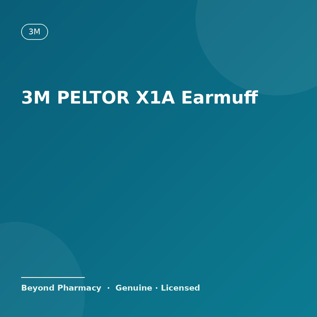 3M PELTOR X1A Over-the-Head Earmuff – 3M medical product
