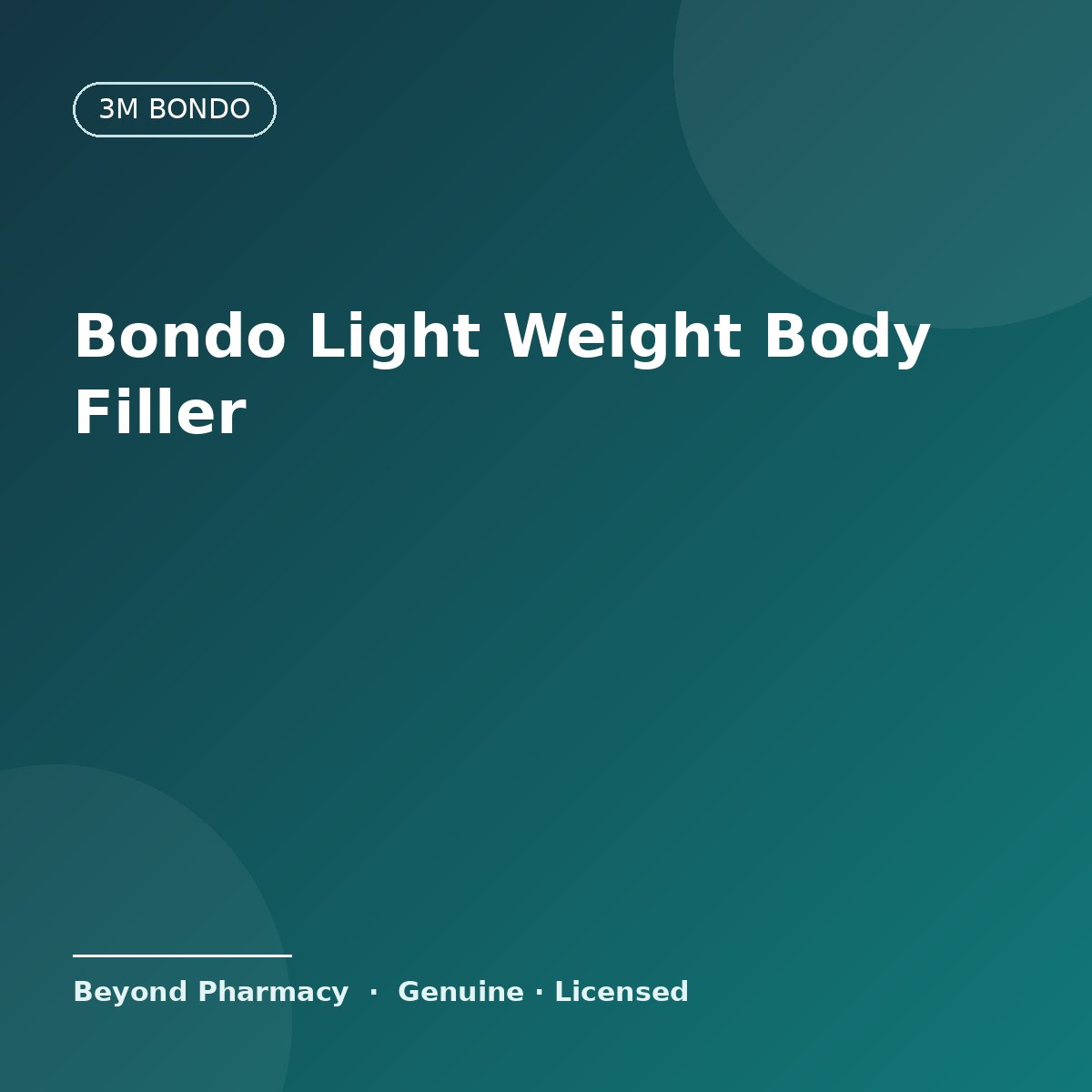 Bondo Light Weight Body Filler – 3M Bondo