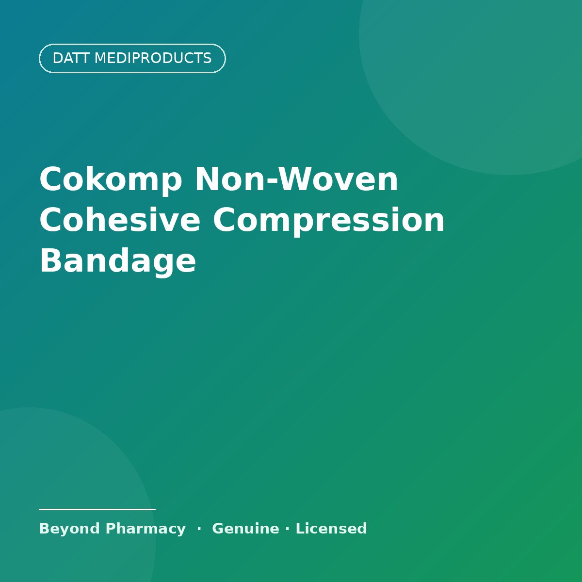 Datt Mediproducts Cokomp Non-Woven Cohesive Moderate-Compression Bandage – Datt Mediproducts
