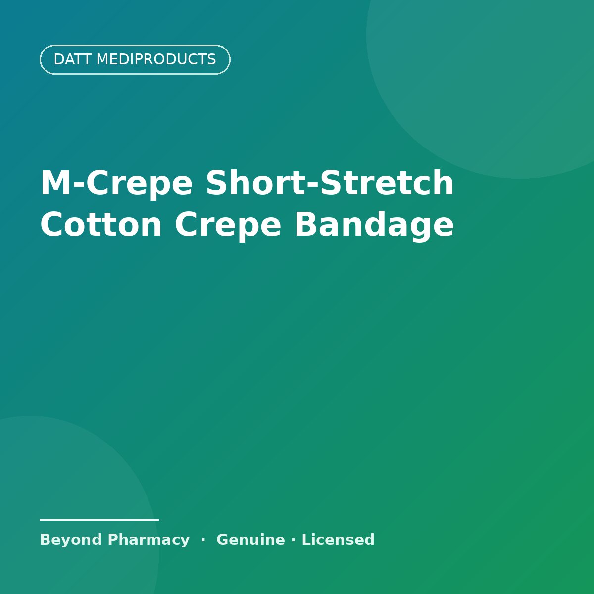 Datt Mediproducts M-Crepe Short-Stretch Cotton Crepe Bandage – Datt Mediproducts medical product