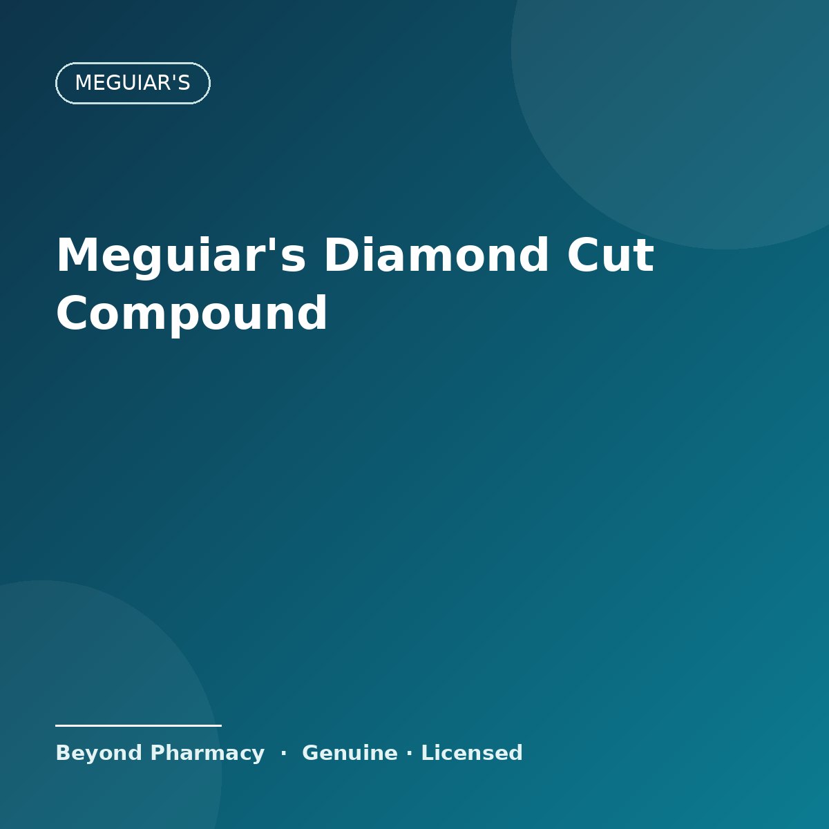 Meguiar's Diamond Cut Compound – Meguiar's