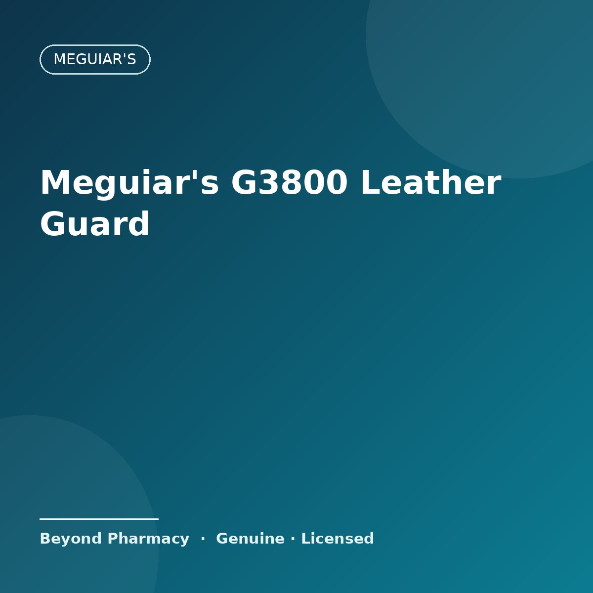 Meguiar's G3800 Leather Guard – Meguiar's