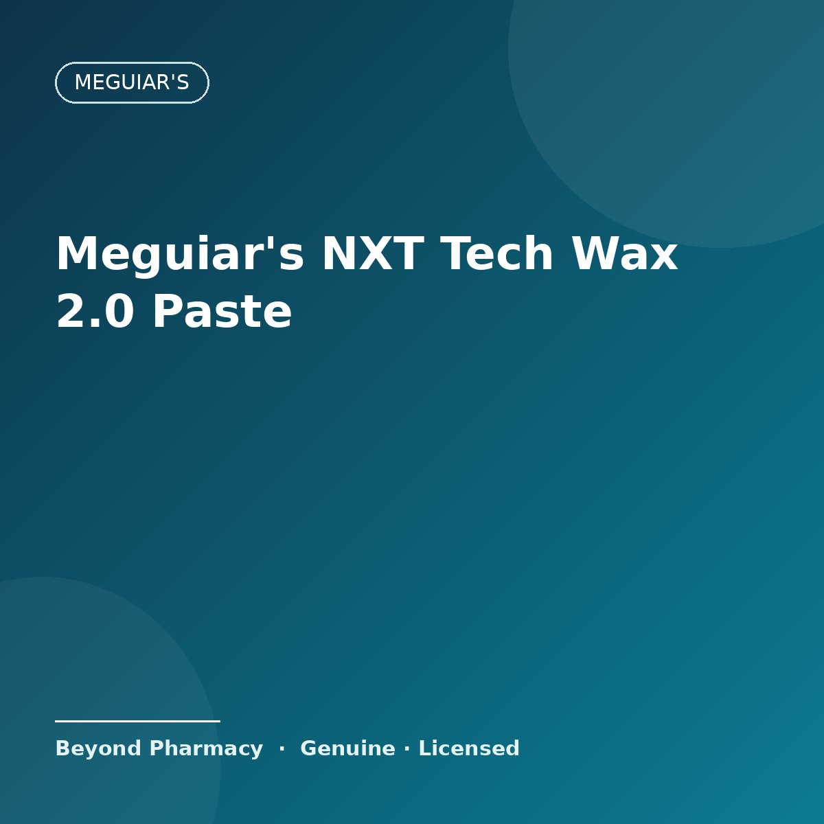 Meguiar's NXT Tech Wax 2.0 Paste – Meguiar's