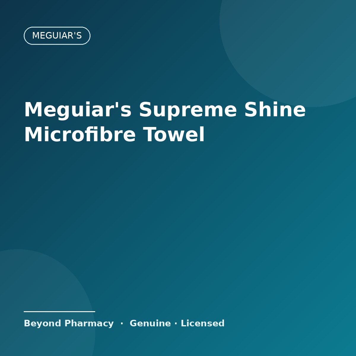 Meguiar's Supreme Shine Microfibre Towel – Meguiar's