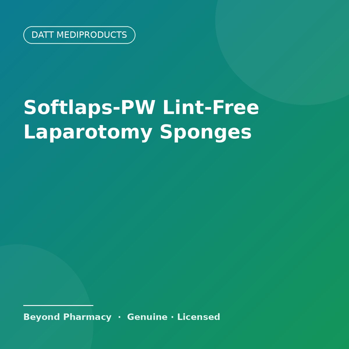 Datt Mediproducts Softlaps-PW Lint-Free Laparotomy Sponges – Datt Mediproducts medical product