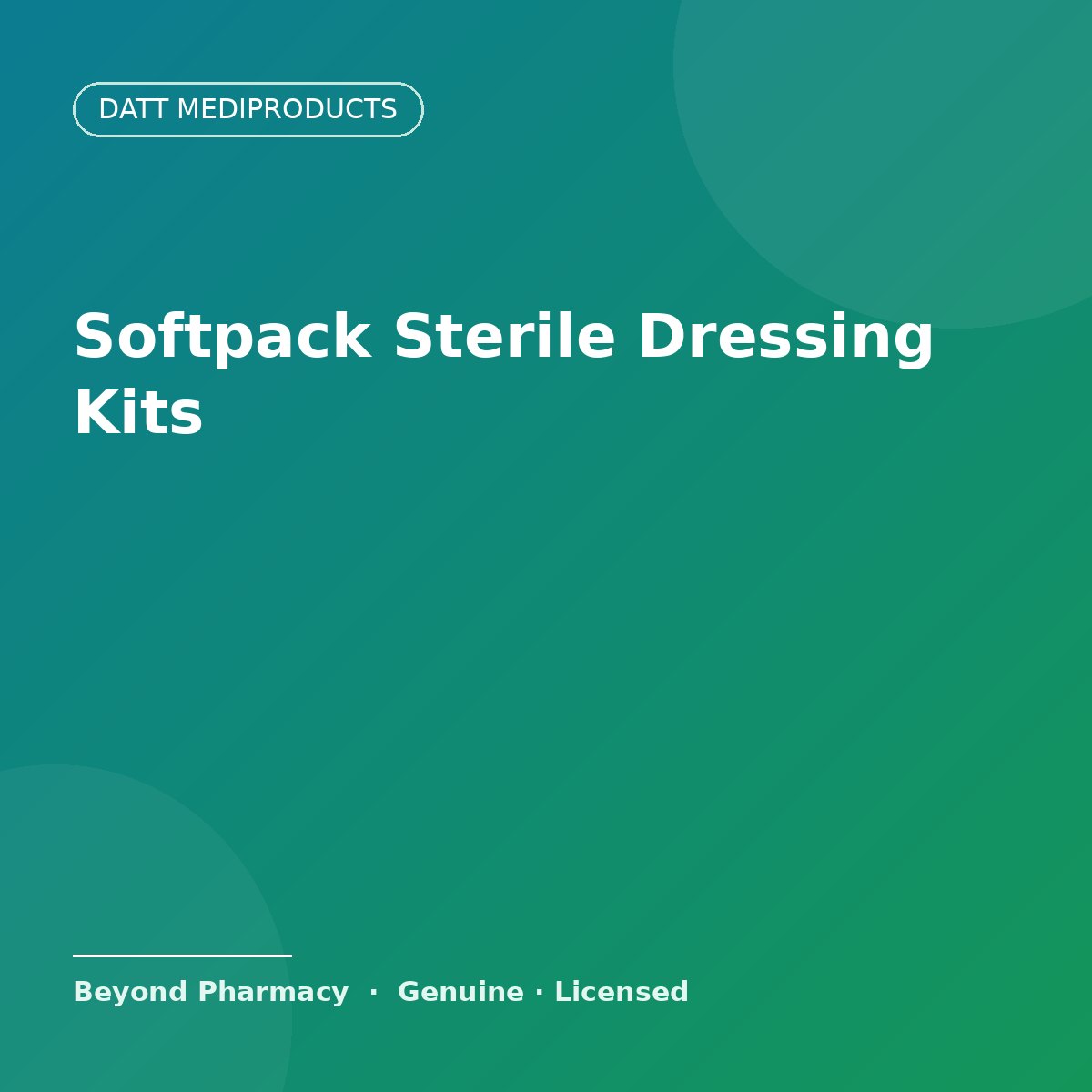 Datt Mediproducts Softpack Sterile Dressing Kits – Datt Mediproducts