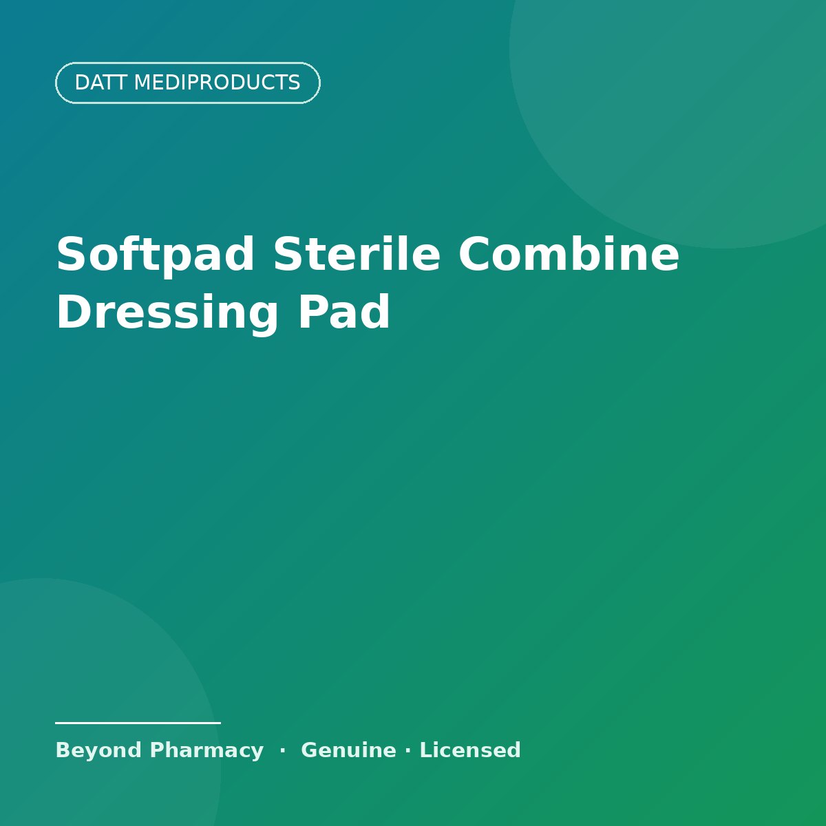 Datt Mediproducts Softpad Sterile Combine Dressing Pad – Datt Mediproducts