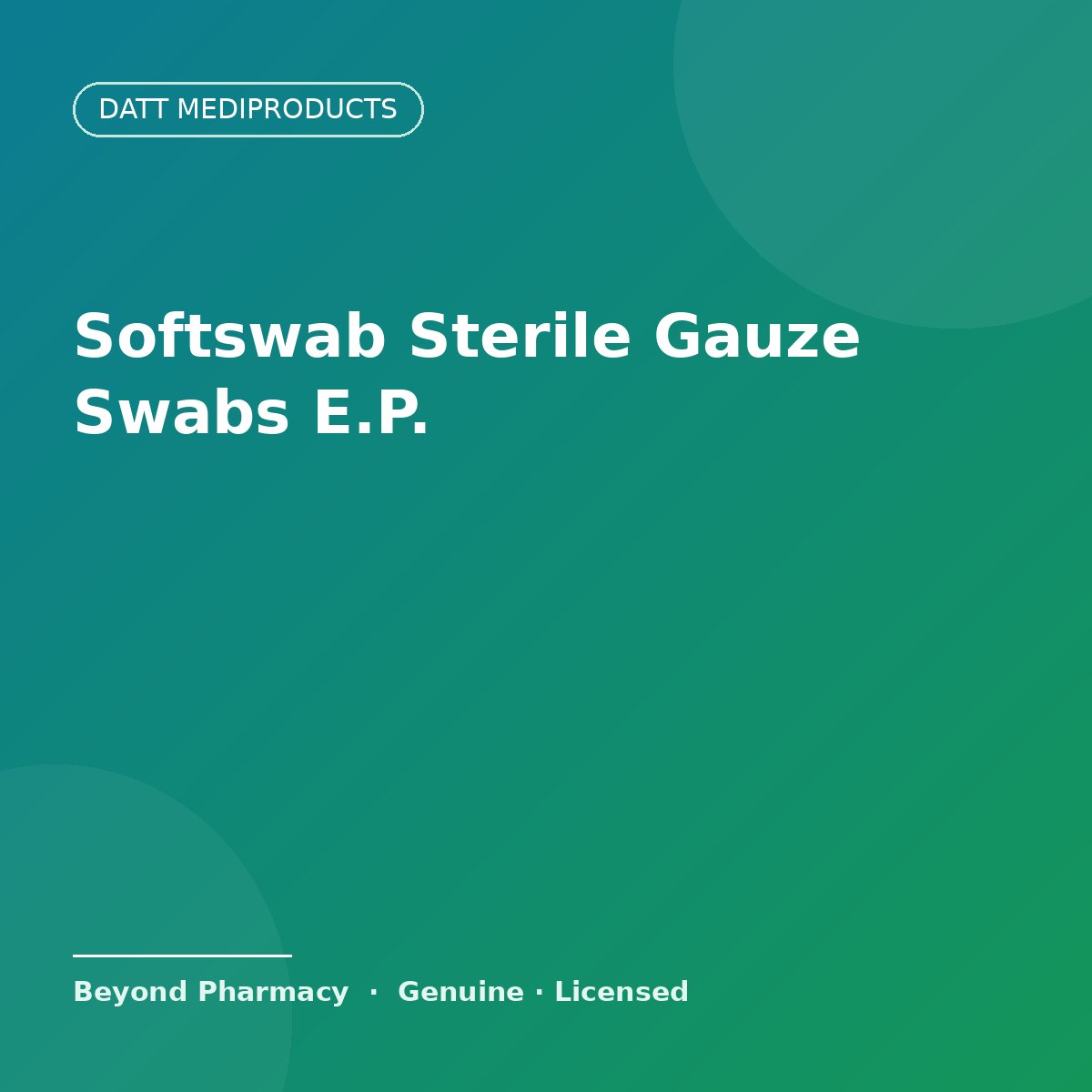 Datt Mediproducts Softswab Sterile Gauze Swabs E.P. – Datt Mediproducts medical product
