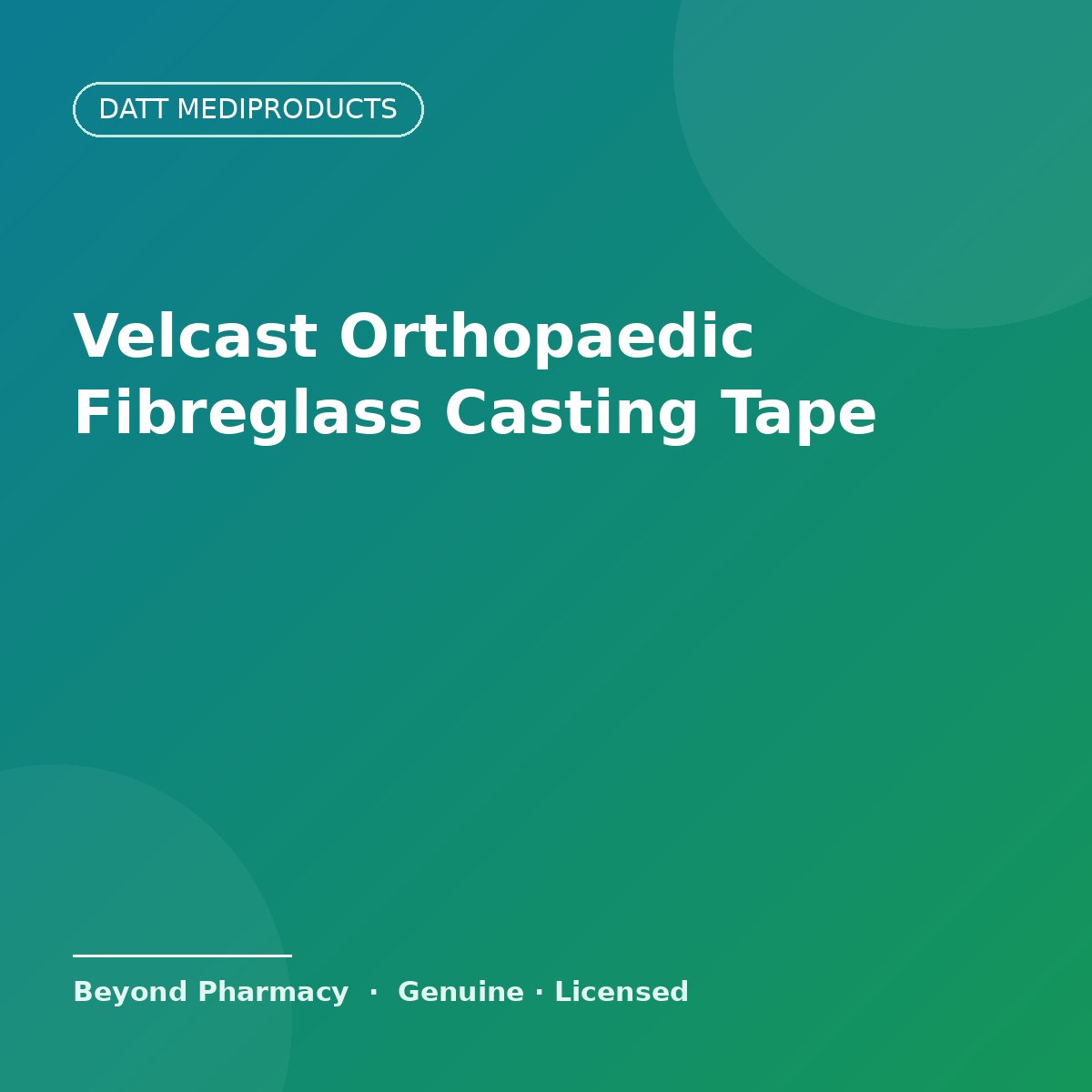 Datt Mediproducts Velcast Orthopaedic Fibreglass Casting Tape – Datt Mediproducts medical product