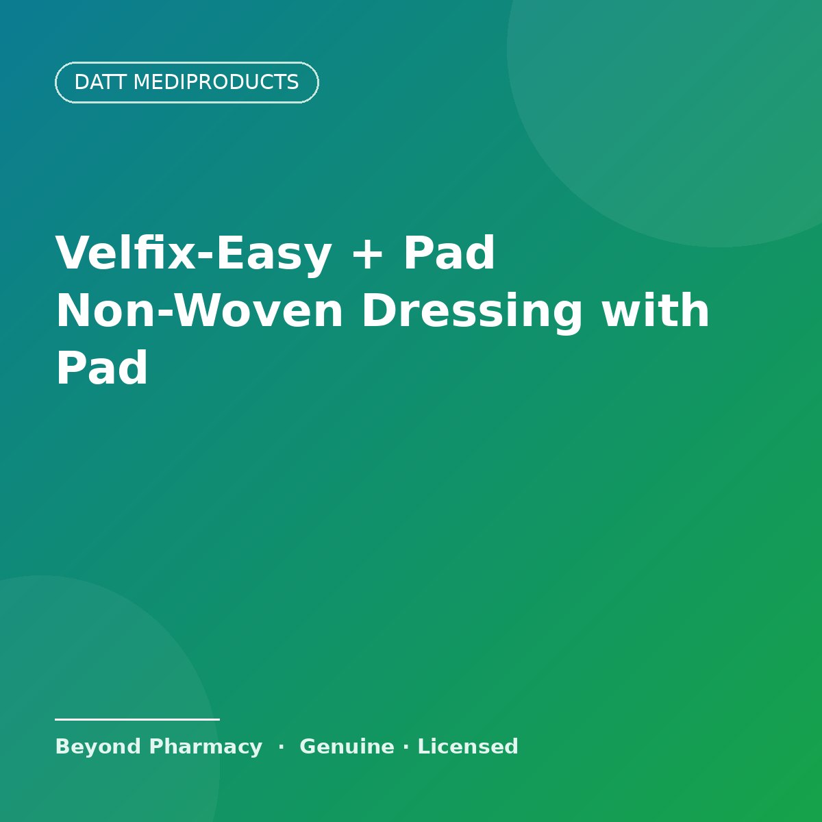 Datt Mediproducts Velfix-Easy + Pad Non-Woven Dressing with Non-Adherent Pad – Datt Mediproducts