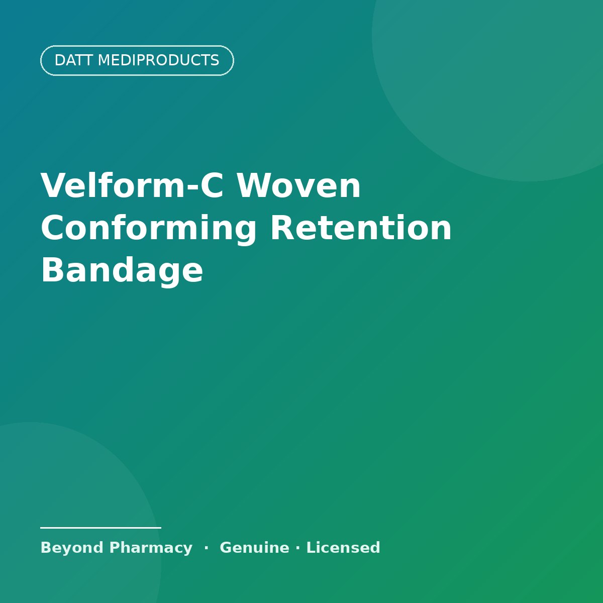 Datt Mediproducts Velform-C Woven Conforming Retention Bandage – Datt Mediproducts medical product