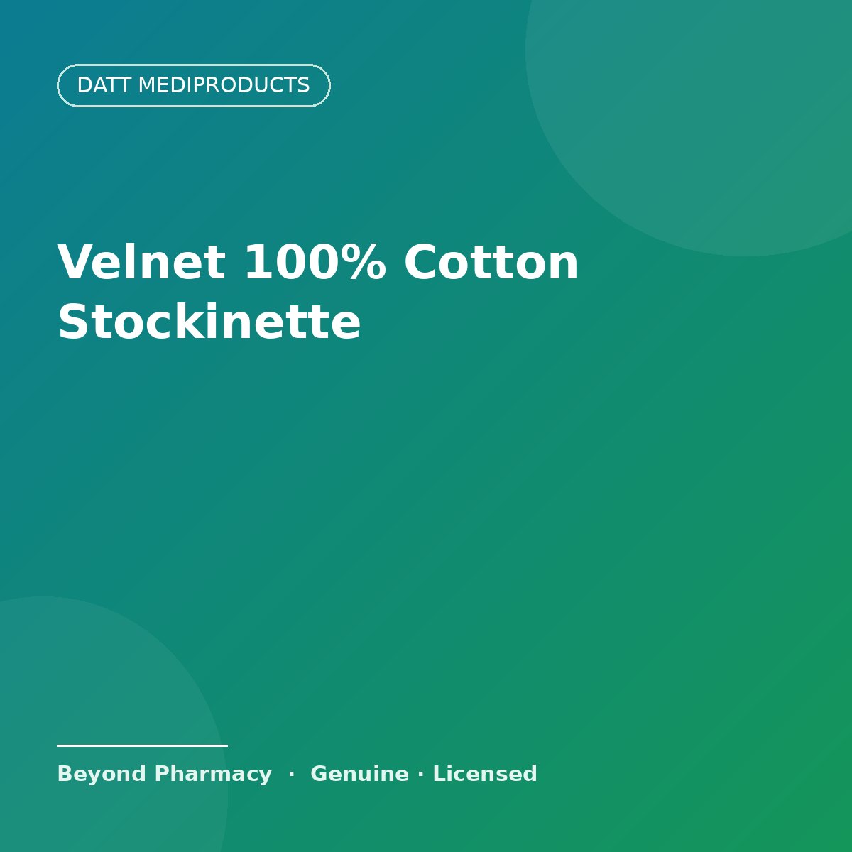 Datt Mediproducts Velnet 100% Cotton Stockinette – Datt Mediproducts
