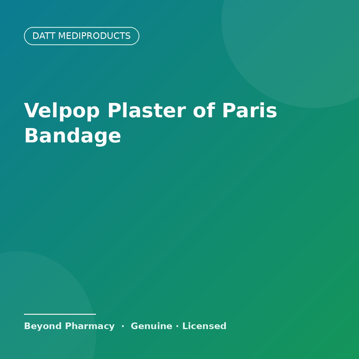 Datt Mediproducts Velpop Plaster of Paris Bandage – Datt Mediproducts