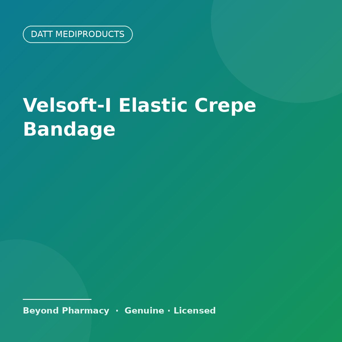 Datt Mediproducts Velsoft-I Elastic Crepe Bandage – Datt Mediproducts medical product