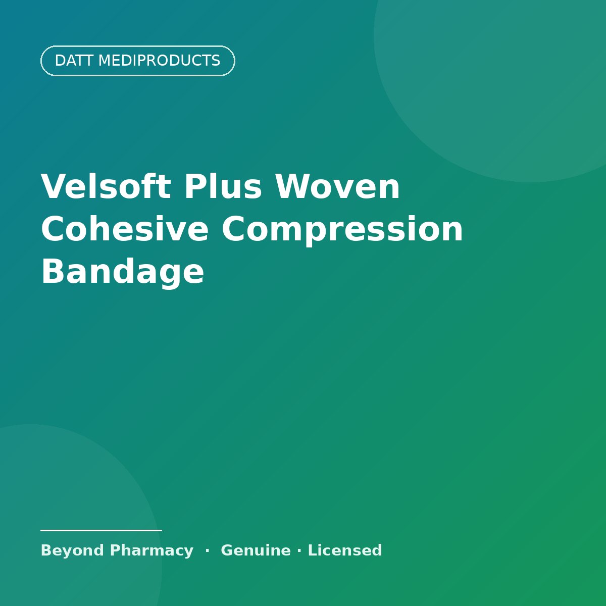 Datt Mediproducts Velsoft Plus Woven Cohesive Moderate-Compression Bandage – Datt Mediproducts medical product