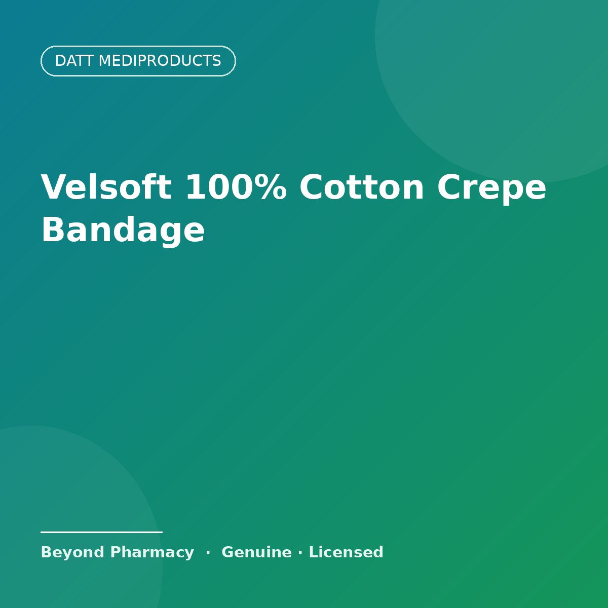 Datt Mediproducts Velsoft 100% Cotton Crepe Bandage – Datt Mediproducts medical product